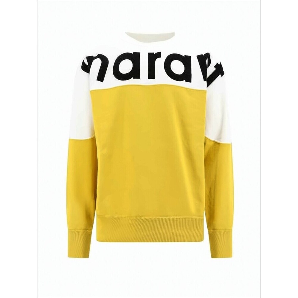 Isabel Marant Color-Block Sweatshirt With Bold Lettering
